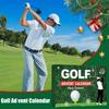Weihnachts-Countdown-Kalender Weihnachts-Kalender 2026 Golf 24 Fächer Zubehör-Set Golf-Thema für Männer Frauen Jungen Mädchen
