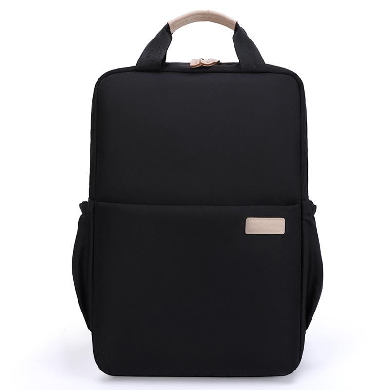 Simple backpack, fashionable shockproof computer bag, fresh high school student schoolbag, women's casual and lightweight backpack.