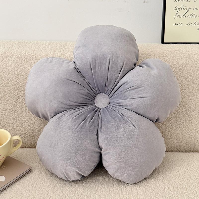 Flower Pattern Decorative Cushion With Pp Cotton Filling For Living Room Sofa Decor
