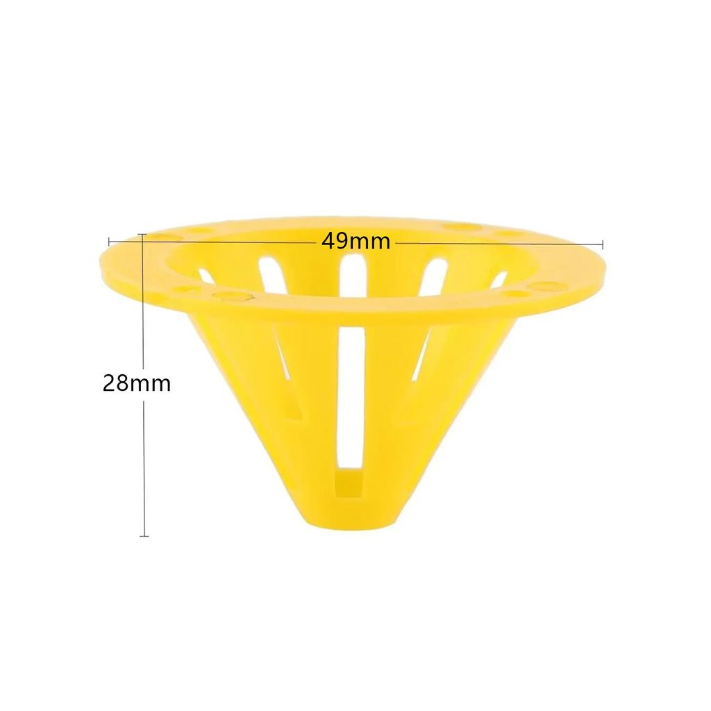 5pcs Yellow Cone Shape Eco-friendly Reusable Wasp Trap Insect Funnel Killer Bee Hornet Catcher Enduring Plastic Bottle Wasp Traps Pest Control Tool
