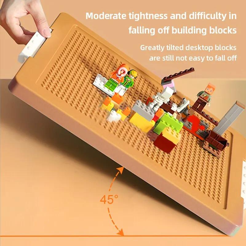 Building Blocks Toys Storage Box for Lids Brick Shaped Plastic Kids Bin Child Toy Containers Sundries Stackable Organizer Box