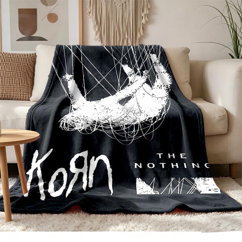Korn Soft and Comfortable Flannel Suitable for Sofas Living Rooms Outdoor Camping Travel and Also Makes a Great Anniversary Gif