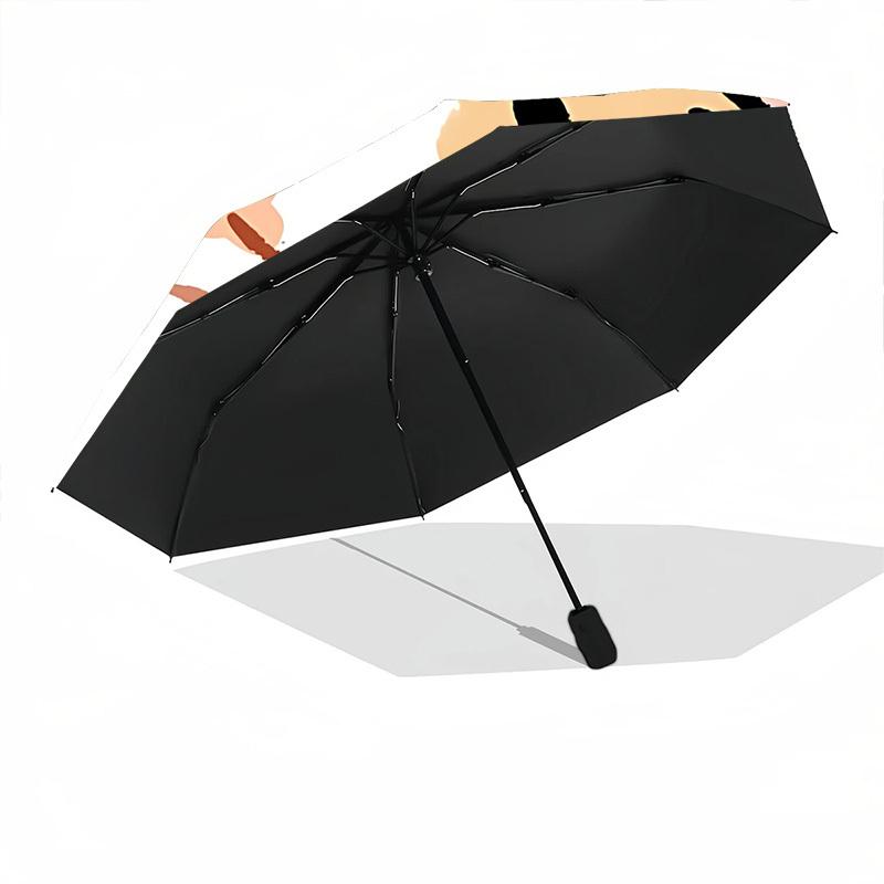 1pc Guinea Pig Automatic Opening/Closing Umbrella with Operation & Windproof Canopy - Folding Design, Holiday Gift Yy260225113