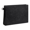 Dior A5 Embossed Logo Detachable Wrist Strap Gravity Print Leather Clutch Men Clutch Black 2ESCA483LLG-H00N