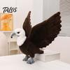 Detaillierter Weißkopfseeadler Sammlerstück Realistisches Plüschtier, Stofftier mit faltbaren Flügeln als Displaystück, Lebensechter Vogel Plüschtier für Heimdekoration