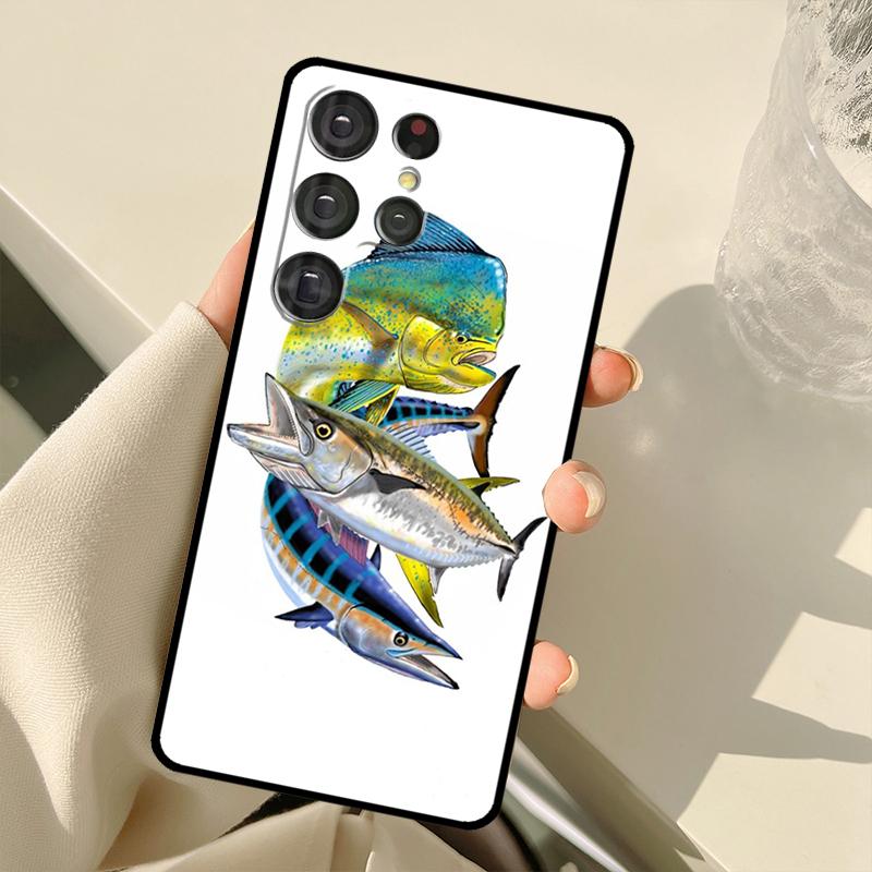 Mahi Gamefish Case For Samsung Galaxy S22 S21 Ultra Note 20 S8 S9 S10 Note 10 Plus S20 FE S21 FE Cover