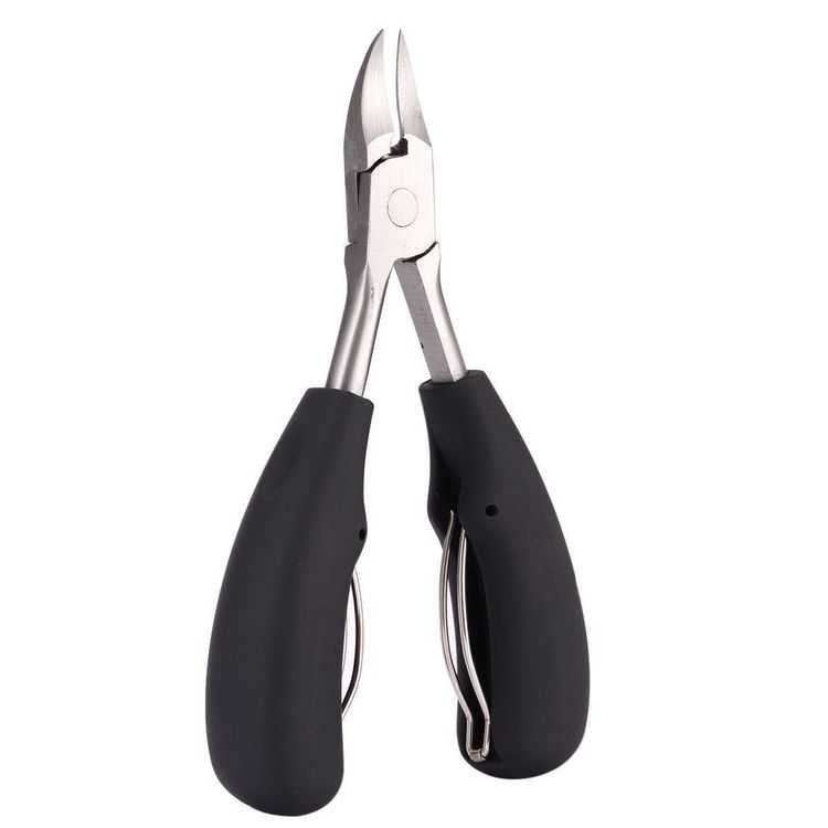 

Профессиональные кусачки для ногтей на ногах, кусачки, инструмент для вросшего ногтя, толстый ноготь, омертвевшая кожа, инструмент для удаления грязи, ультра-острый изогнутый лезвие для ногтей чёрный