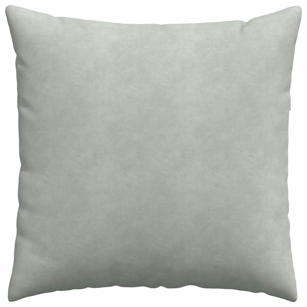 Sofa Cushions 2 Pieces Light Grey 60 X 60 Cm Cord Fabric