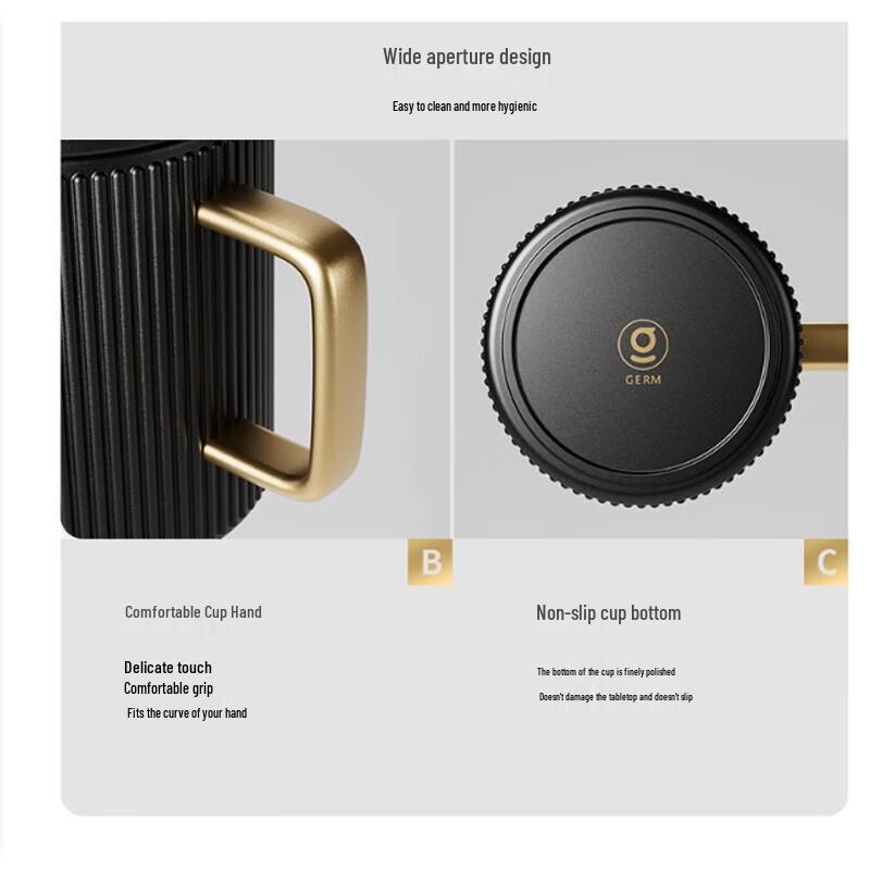 Germ Mickey Mouse Black Insulated Travel Mug Gift Set