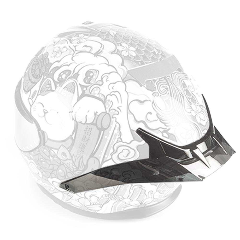 Motorcycle Helmet Accessories Modified Tail Helmet Spoiler Rear Wing Air Duct Aerodynamic Racing for R50S R50S Pro Attachment