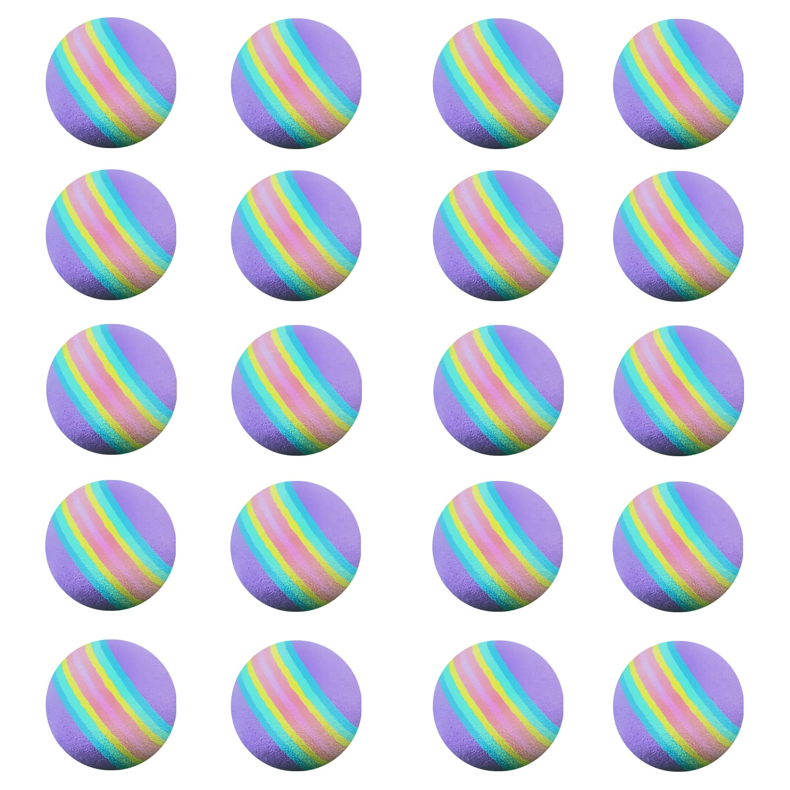 

Scott Edward Air Golf Practice Bright Lightweight Sponge 24 Golf Hitting Pets Balls, Multicolored, Balls, Balls, Training, Indoor/Outdoor, Backyard,