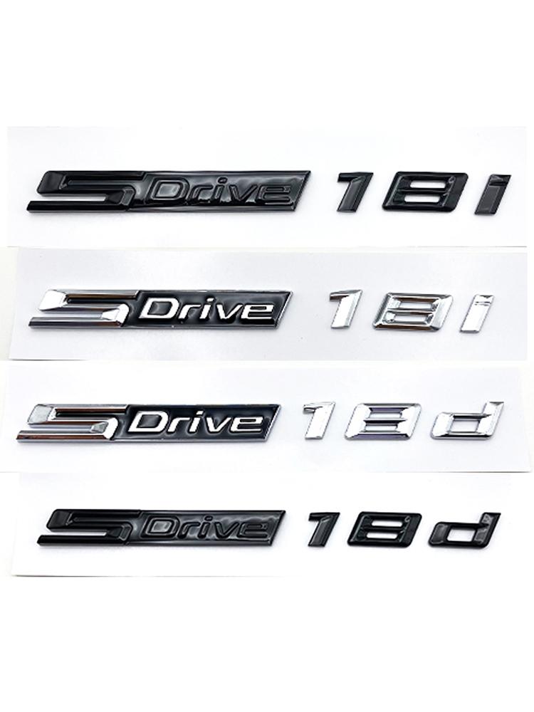 Car 3D ABS SDrive 18i 18d Logo Fender Body Trunk Badge Emblem Decals Sticker For X1 X3 X5 Z4 E48 F48