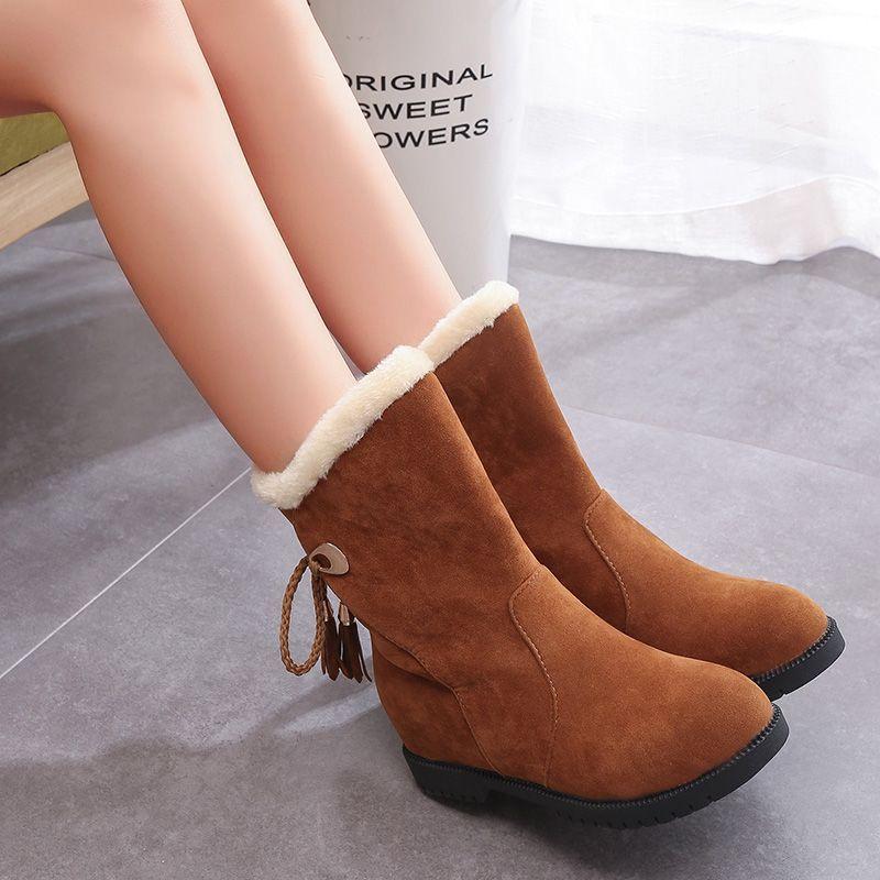 Fashion Winter Round Toe Ladies Shoes Plush Warm Women's Snow Boots Sale Fashion 2025 Novelty in Hot Footwear Chic and Elegant Booties