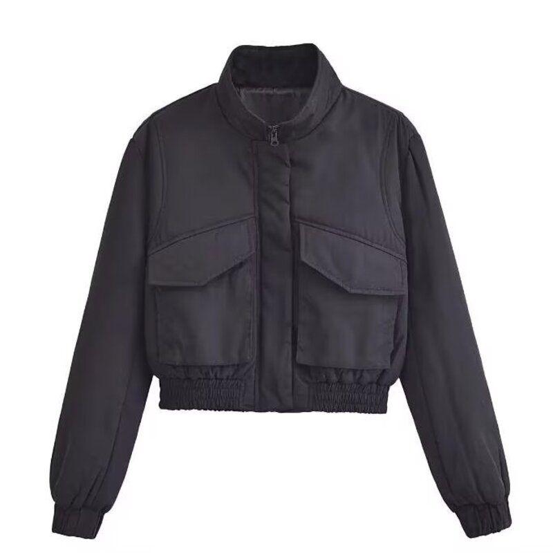 Fashion Style 2024 Spring New Arrival Women's Clothing Jacket Outwear High Waist Nylon Culottes 4341747 537