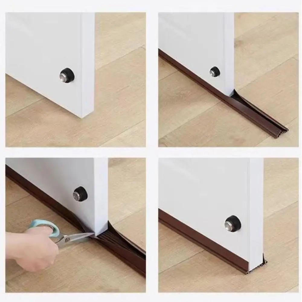 1PC 96cm/37.79inch Door Bottom Sealing Strip Windproof PVC Door Draft Stopper Anti Collision Dustproof Draught Excluder Door