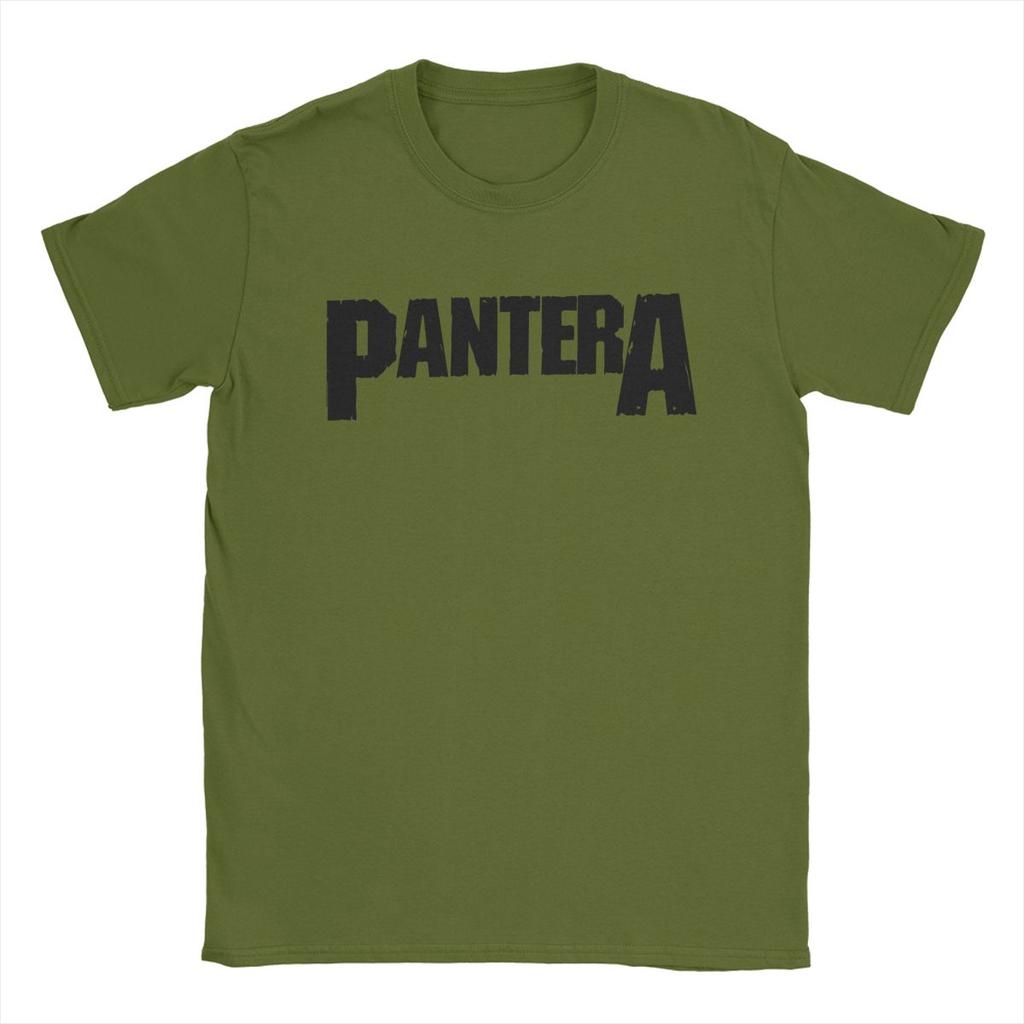Men's Pantera Logo T Shirts Cotton Tops Cool Short Sleeve Crewneck Tee Shirt Plus Size T-Shirts