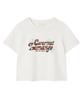 COVERNAT WOMAN [Covernat X Lemango] Women'S Graphic Crop T-Shirt Off White