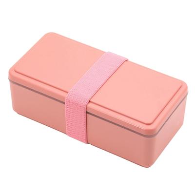Miyoshi Seisakujyo Square Lunch Box with Integrated Cooling Macaron X X 6 Single Suitable for and with Rubber Easy Clip Buckle Microwave Dishwasher