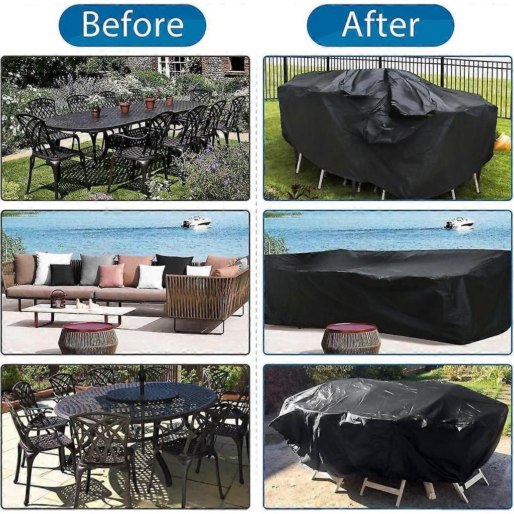 200x165x80cmOutdoor Furniture Cover Oxford Waterproof Fabric Outdoor Furniture Tarpaulin, Furniture Cover Outdoor Furniture Garden Table Cover
