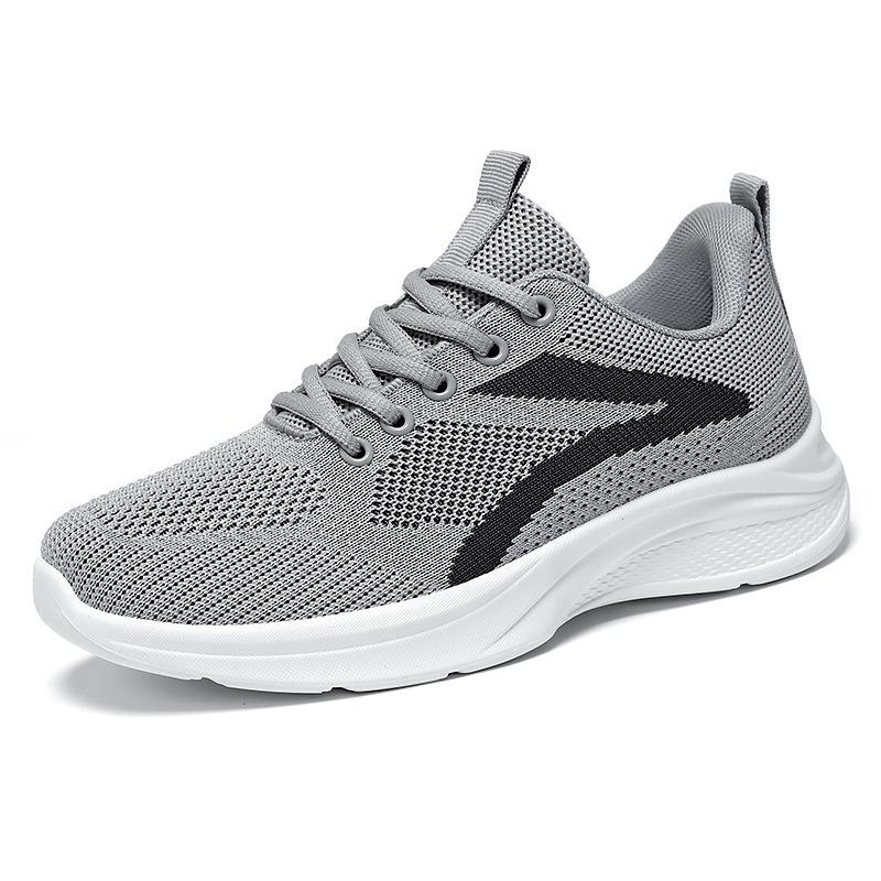 Women's Breathable Knit Casual Running Shoes, Soft-Soled Comfortable Senior Leisure Footwear.