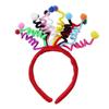 Birthday Atmosphere Girls Headband Party Supplies Colored Torsion Bar Hair Accessory Creative Hair Hoop Pography Props