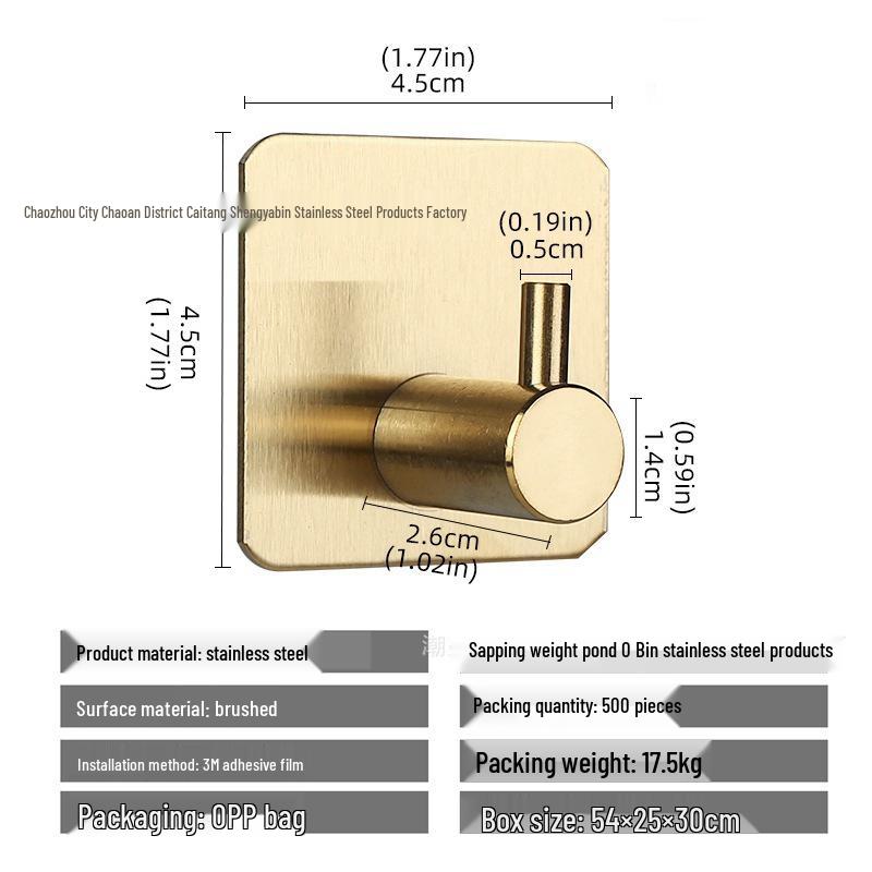 304 Stainless Steel Bathroom Set: Towel Rack, Towel Bar, Toilet Paper Holder, Coat Hooks