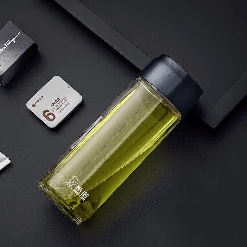 Xeno Single-Layer Portable Glass Water Bottle 415ML