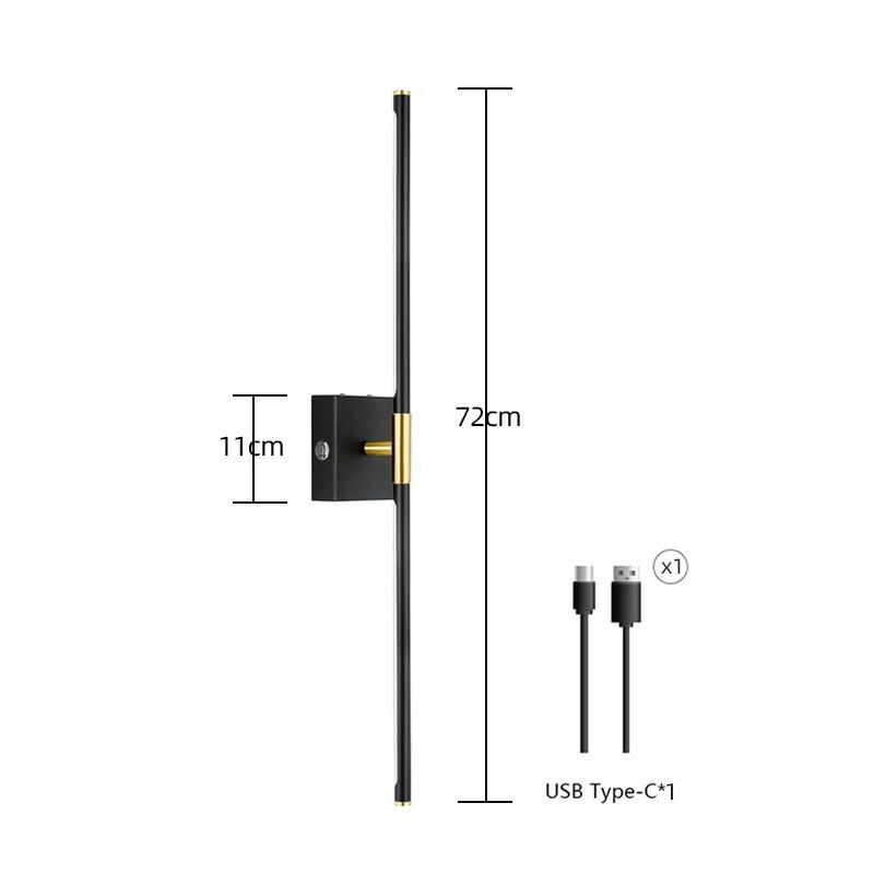 Remote-Controlled Rechargeable Three-Color Wall Light for Living Room, Bedroom, and Stairwell