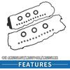 Valve Cover Gasket No.VS50808R/12595107/12607401 Cylinder Head Valve Seal Gasket for Chevrolet Camaro 2010-2015 Black 1 Set
