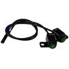 Motorcycle Electrical Headlight Switches With 3 Stage Adjustment And Bright Green Button For Enhanced Visibility