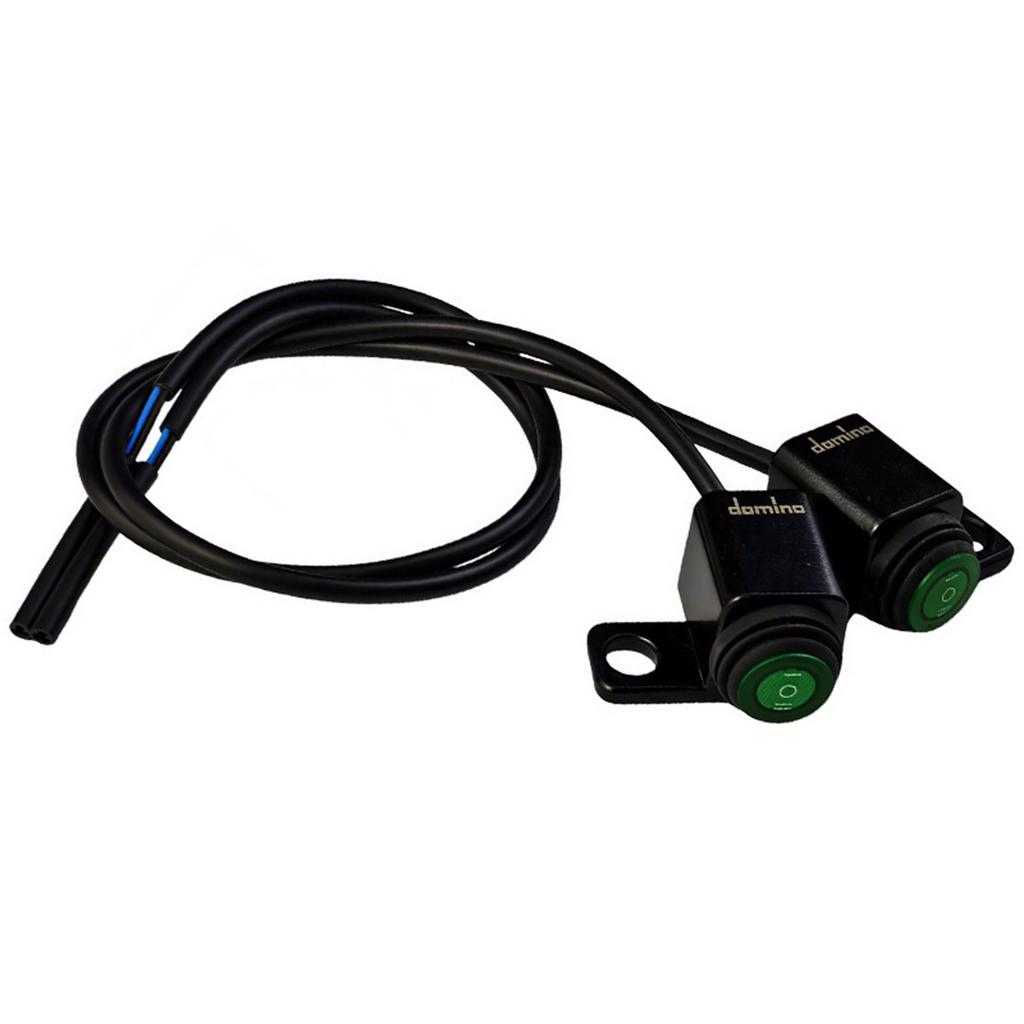 Motorcycle Electrical Headlight Switches With 3 Stage Adjustment And Bright Green Button For Enhanced Visibility