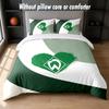 Werder Bremen Football Design Bed Bedding Set 1 Duvet Cover + 2 Pillowcases Soft Breathable Household Bed Linens