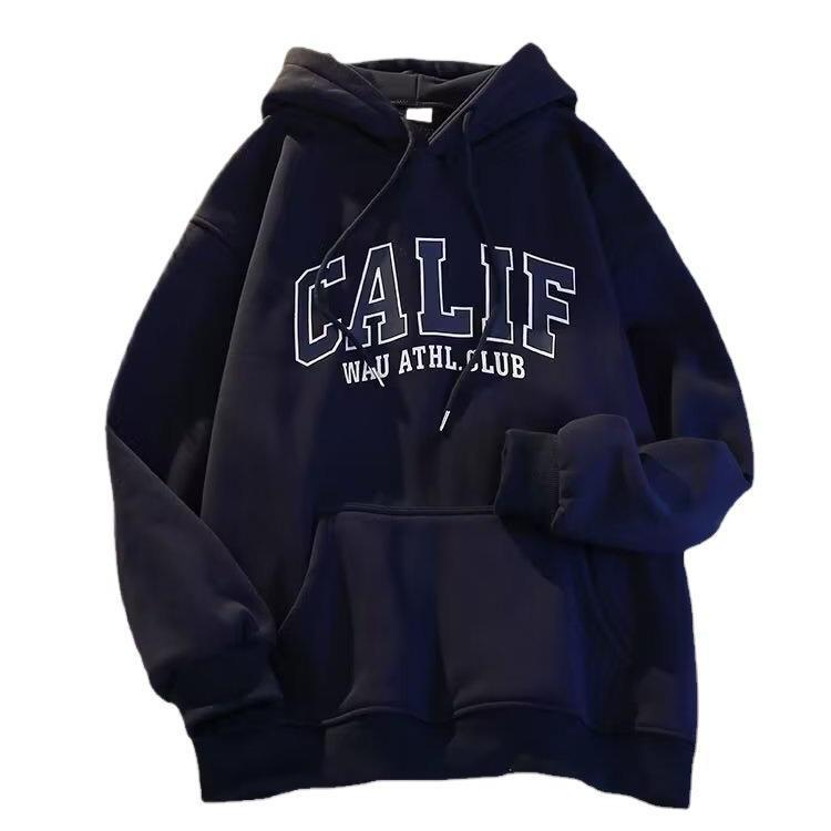 Men's Retro Style 2023 Heavyweight Hooded Sweatshirt - Cotton, Loose Fit, Spring/Autumn Trendy Jacket