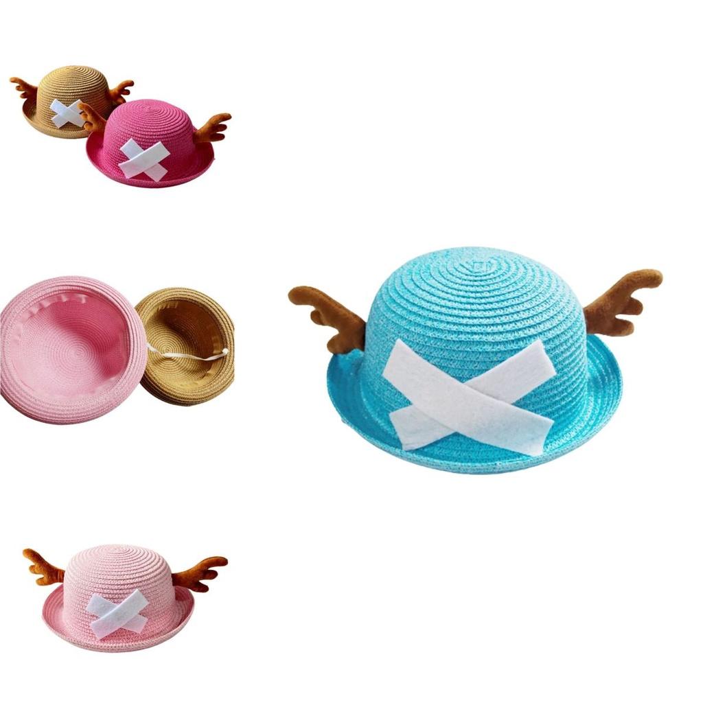 Kolorowy Dwuwymiarowy Kapelusz Kopułowy Chopper z One Piece Jako Rekwizyty do Cosplayu dla Rodziców i Dzieci