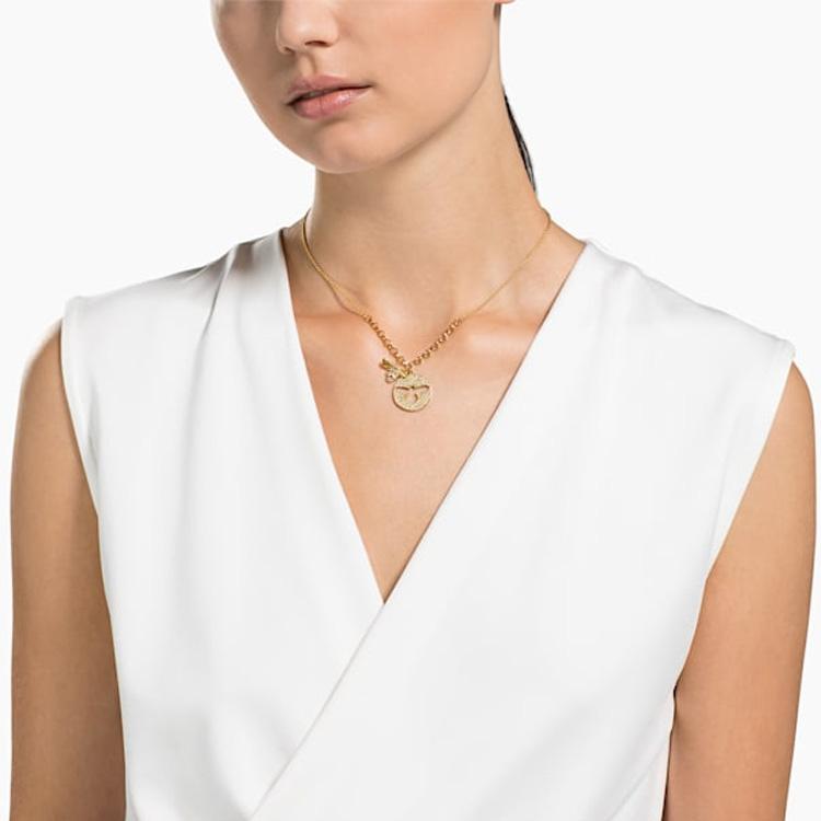 Swarovski Lisabel Series Cute Bee Gold Plated Necklace Women necklace 5365641