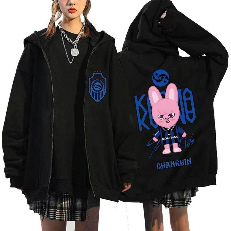 Худи в стиле k-pop Straykids Пальто Звезда K-pop SKZOO KARMA одежда XXXL