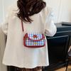 Autumn Popular Plaid Small Bag Women's New Fashion Simple Underarm Small Square Bag Casual Commuter Messenger Bag