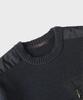 PANICALE Navy Wool Blend Pocket Sweater