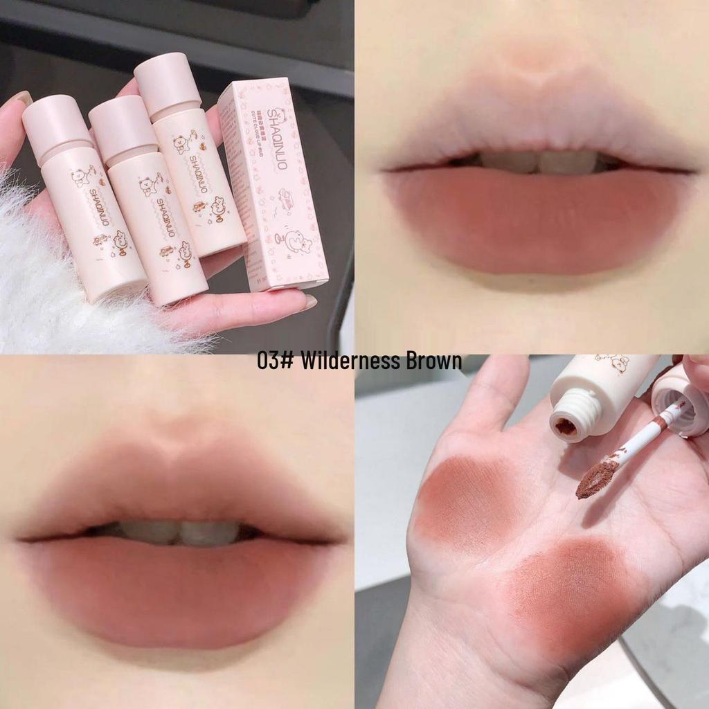 Shaqi Nuo Mengqu Cloud Mist Matte Velvet Long-Lasting Lipstick