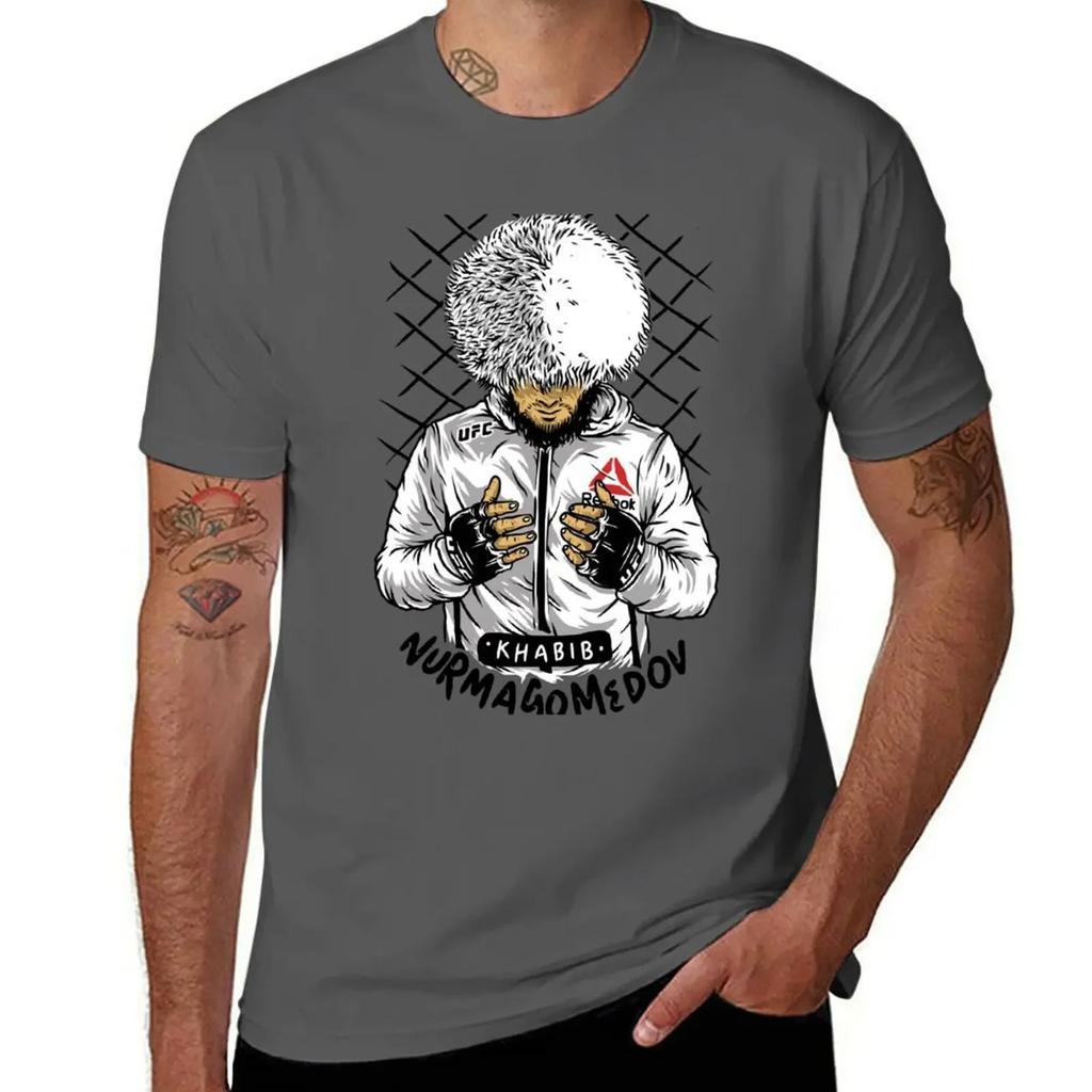 Khabib The  Nurmagomedov TShirt Graphic T Shirt Vintage Cute Tops T Shirt for Men 2025 New Model