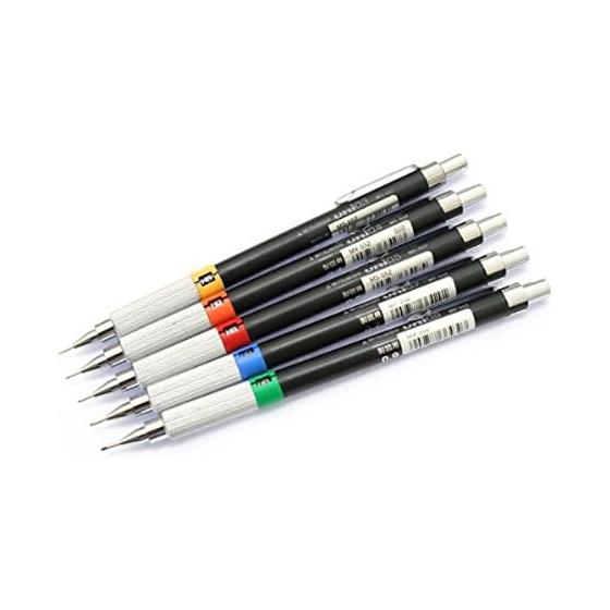 Mitsubishi Pencil Drafting Mechanical Pencil 0.7mm Black M7552.24 Knock-type with Hardness Indicator and Eraser HB