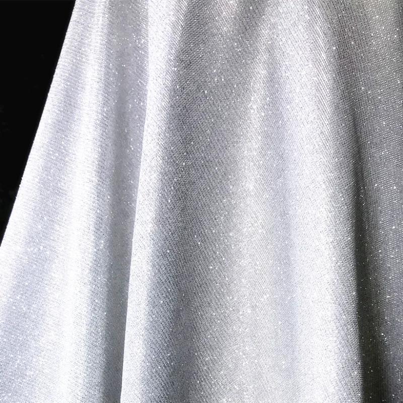 Buntes Blaues Gradient Glitzer Gewebe Elastisches Strickware Nach dem Meter für Kleidung Performance Kleid Diy Nähen Designer Stoff Gold