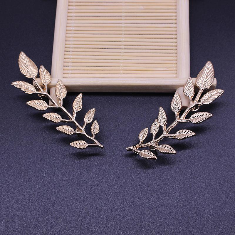 1 Pereche Ace de Guler pentru Cămașă de Costum la Modă, Broșe din Aliaj în Formă de Frunză, Buton pentru Gulerul Puloverului pentru Bărbați Femei, Accesorii de Îmbrăcăminte pentru Moda Zilnică