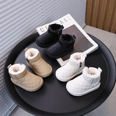 Bottes de neige pour enfants, nouvelles chaussures d'hiver en coton pour filles, chaussures pour tout-petits, chaussures en peluche, bottes pour tout-petits, chaussures d'hiver pour garçons