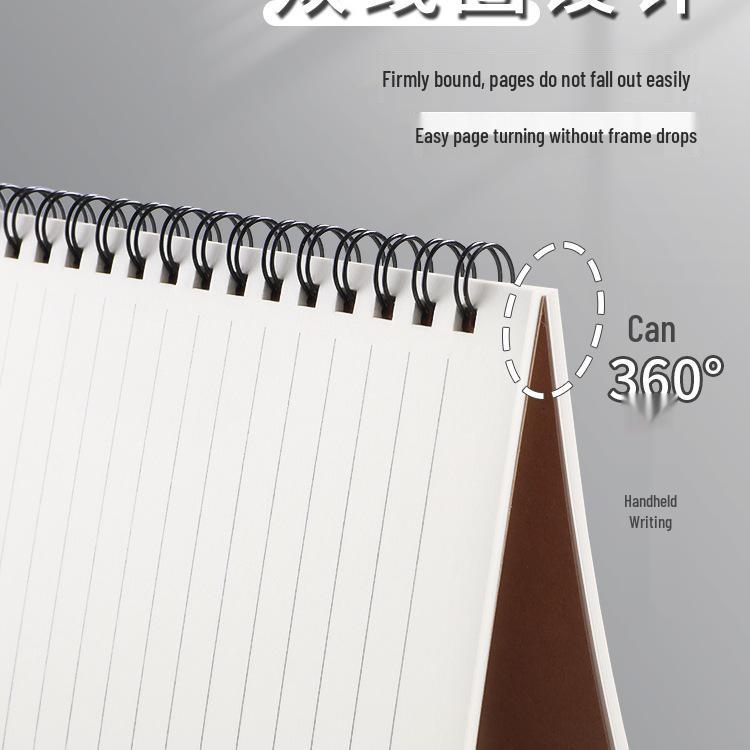 Minimalist Thickened Coil Notebook - B5/A5 Cowhide Softcover with Lined Pages