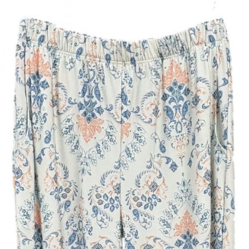 VenuS Comfortable Women S pantS With luxuriouS Border Print vepS125w