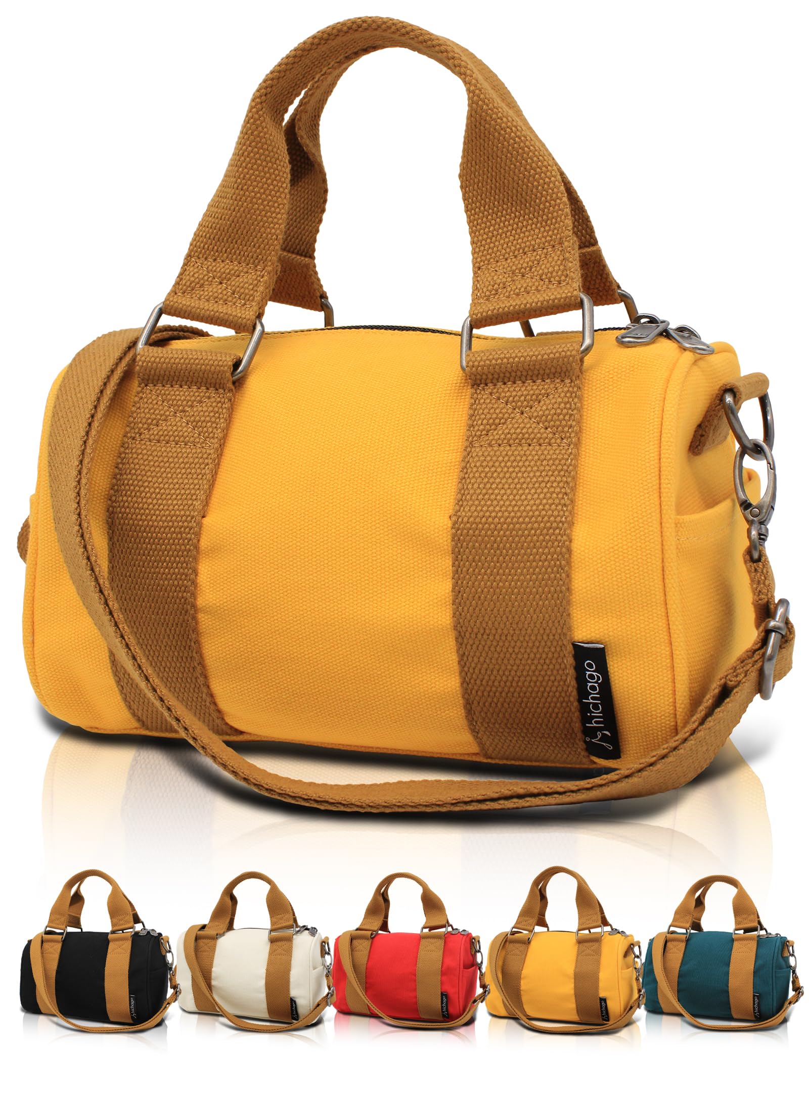 

Хичаго Мини Бостонская Сумка Вместительнее, чем Мини Сумка через Плечо и Холщовая [Больше Образов] Сумка, Сумка, 2-сторонняя, Маленькая, Легкая, Мужская Женская, На Плечо, Ручная, жёлтый