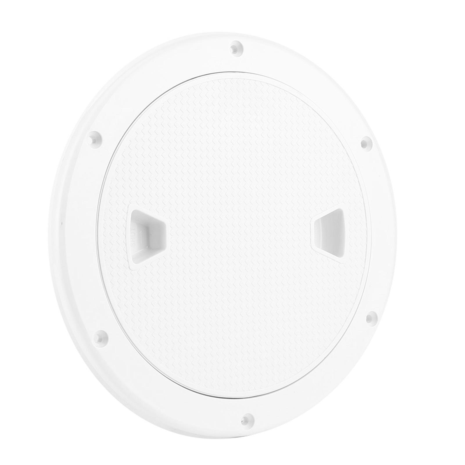 

9.84 дюйма Круглая белая палубная пластина, устойчивая к УФ-излучению и коррозии, Запасная крышка люка для осмотра лодки