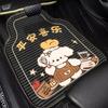 Cute Cartoon-Style Car Floor Mats, Dirt-Resistant and Soil-Scraping Resistant, Universal and Customizable Diatomaceous Earth One-Piece Car Carpet Mats