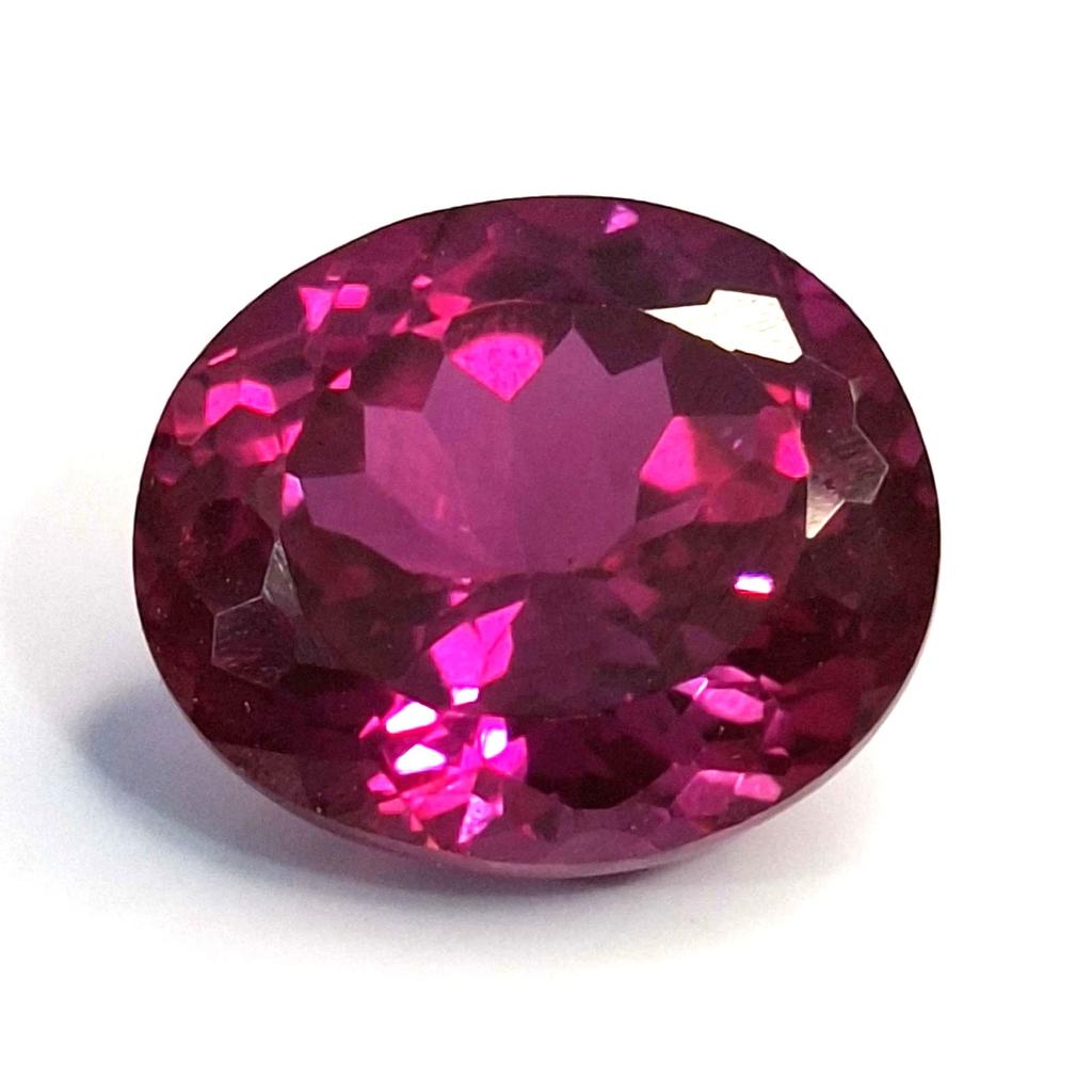 Oval Cut Natural Pink Rhodolite Garnet 8-10 Ct Fabulous Certified Gemstone